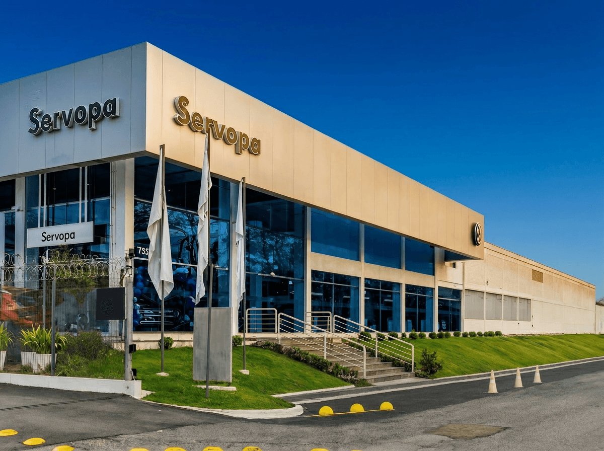 Fachada da concessionária Servopa Volkswagen