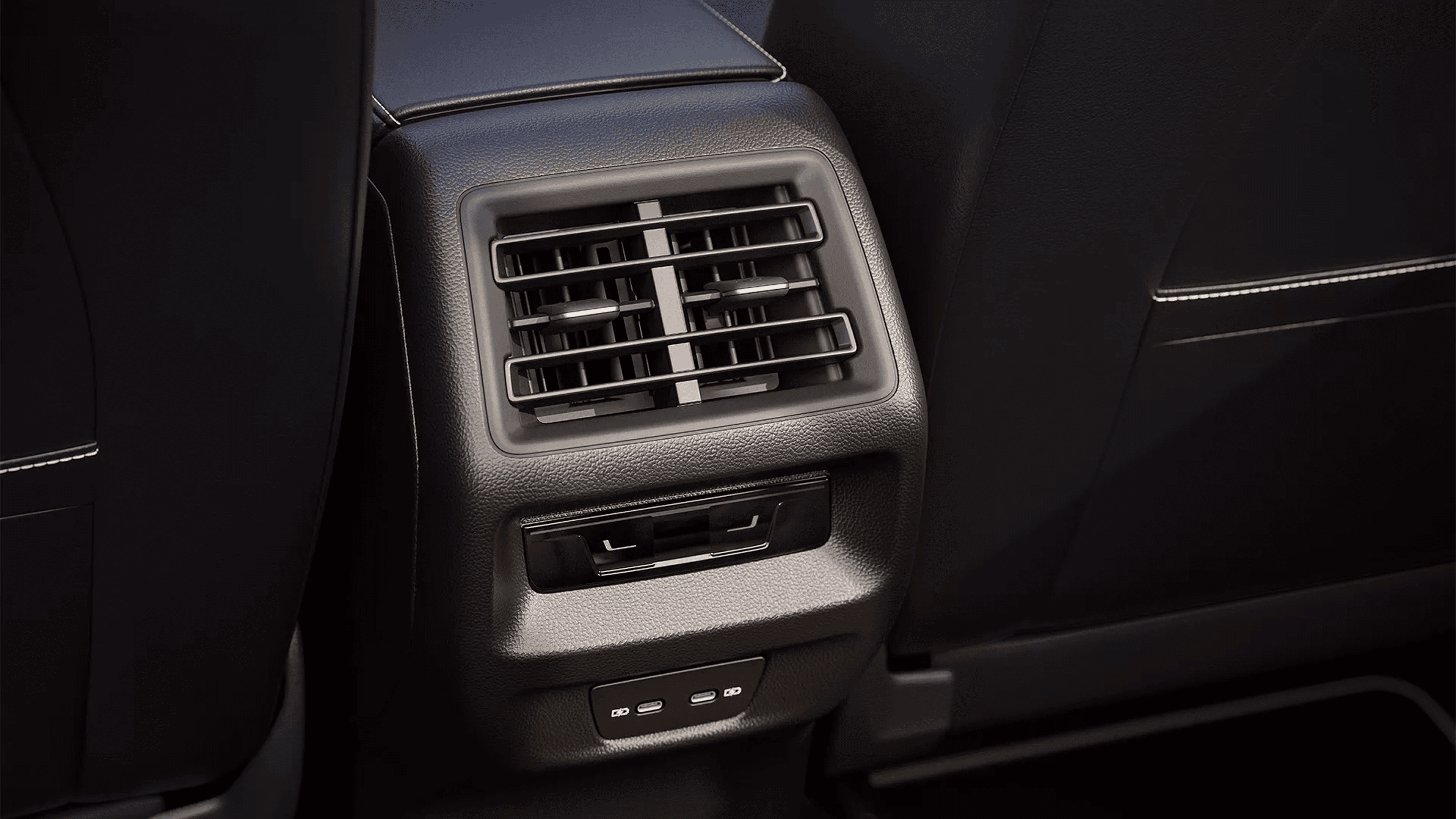 Saída de ar-condicionado traseira do Novo Tiguan R-Line